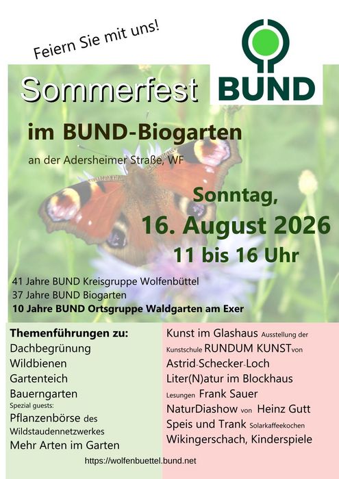 Gartenfest 2026 im BUND-Garten